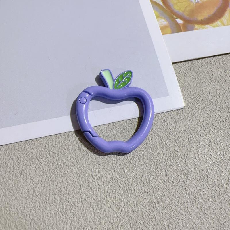 Malowany brelok z klamrą jabłkową na wiosnę do samodzielnego wykonania ozdoby do torby lub dekoracji samochodu