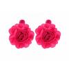 Exaggerated Three-dimensional Flower Hand Woven Personalized Fashionable Earrings with Niche Design for Women's Earrings