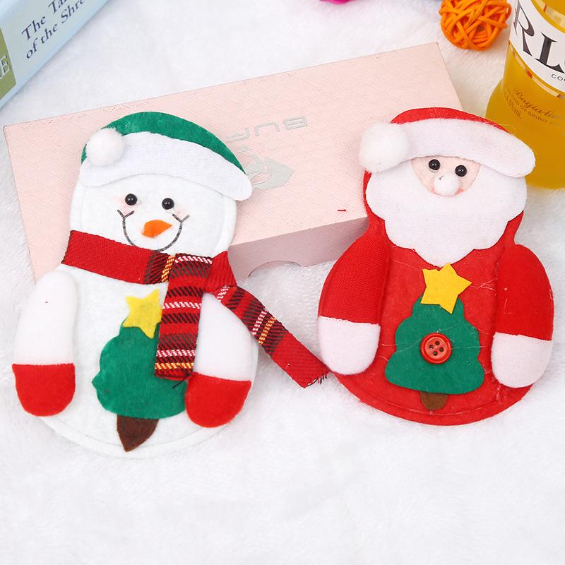 Festive Snowman Cutlery Holder - Creative Christmas Table Set