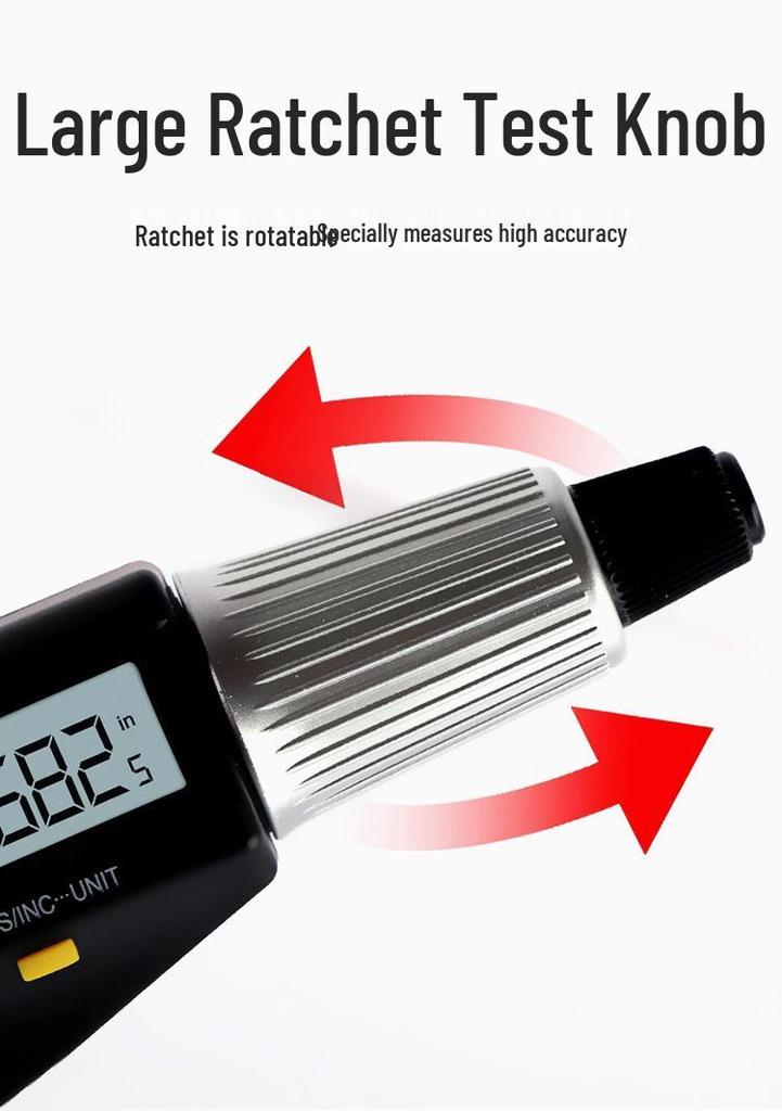 Hao Liang High-Precision Digital Micrometer 0-25mm, 0.001mm Accuracy Screw Gauge