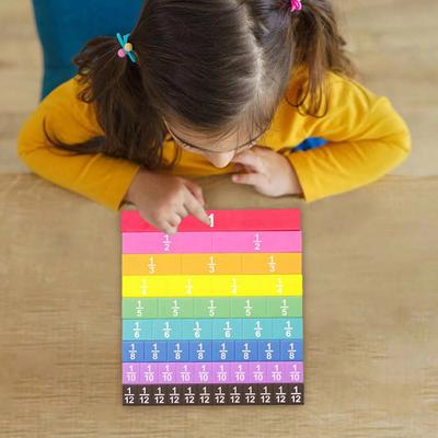 51 Adet Kesir Küpleri Matematik Montessori Matematik Materyalleri Öğretim Araçları Kesir Eşdeğerliklerini Öğrenin Çocuklar İçin Eğitici Erken