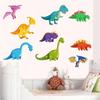 DIY Colorful Dinosaur Wall Stickers for Kids Removable Nursery Kindergarten Living Room Decor Cartoon Dino Decals Easy Peel & Stick
