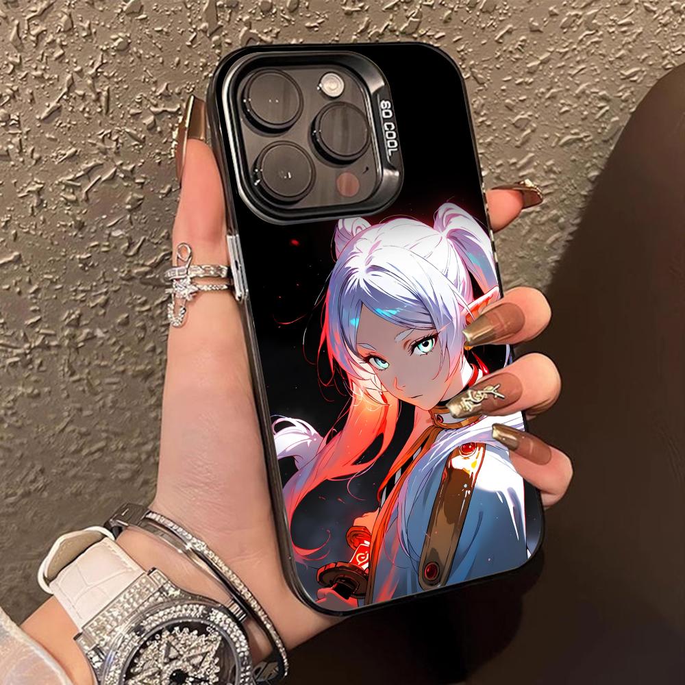 

Frieren Anime Mobile Phone Case for iPhone 17 16 15 14 13 12 11 X XR XS 8 7 Pro Max Plus Translucent Colour Protective Pretty iPhone 7 Plus