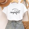 Womne's Casual T Shirt with Graphic Letter and Herat Print Crew Neck Short Sleeve Tshirt for Woman Tops Various Styles