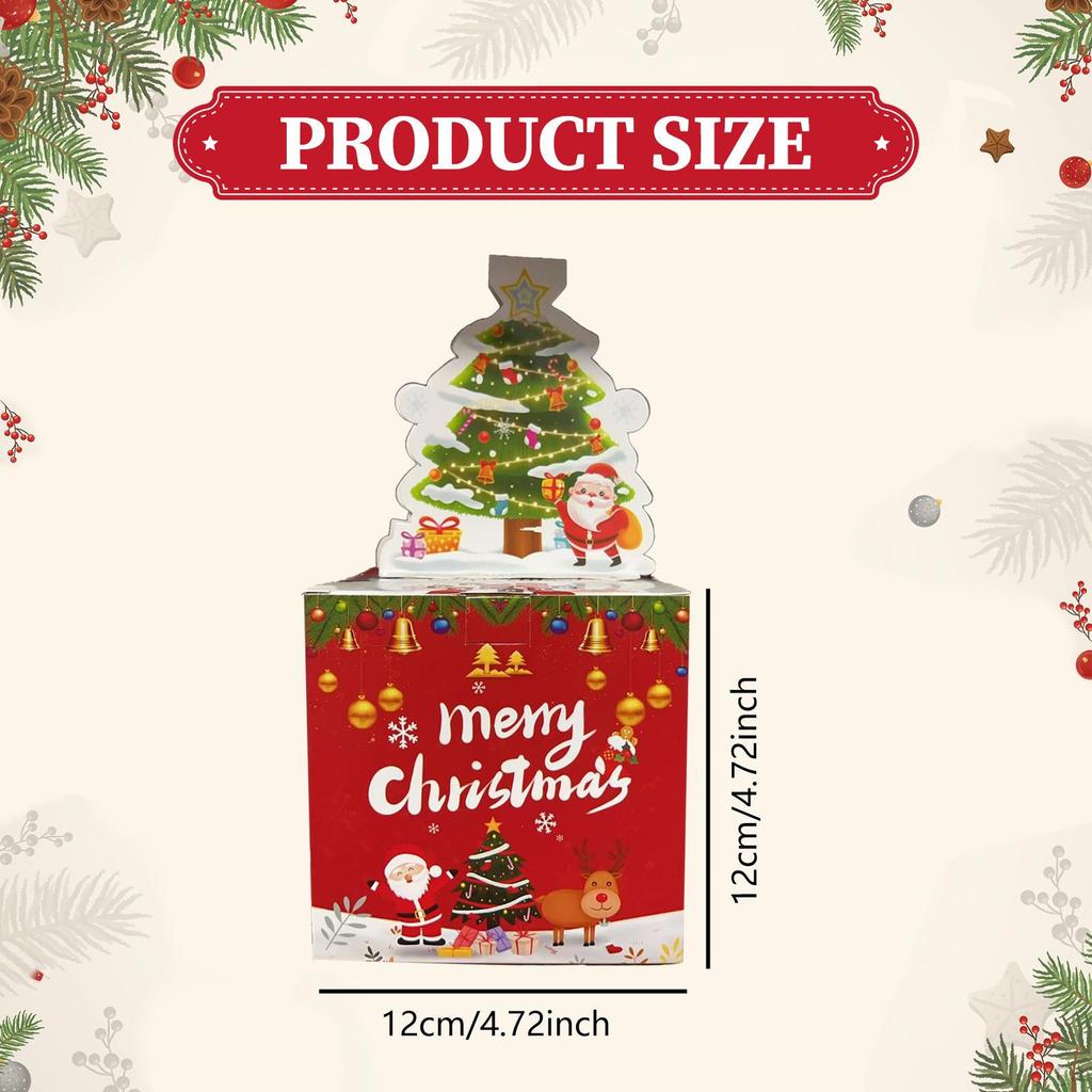 Christmas Money Box Gift Pull Out Case Cards for Women Kids Mom Colleagues Men