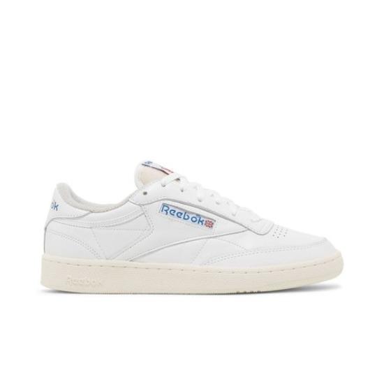 Reebok Club C 85 'Branco Azul Vetor' GX4467 Sapatos Masculinos