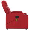 Massage Chair Red Synthetic Leather