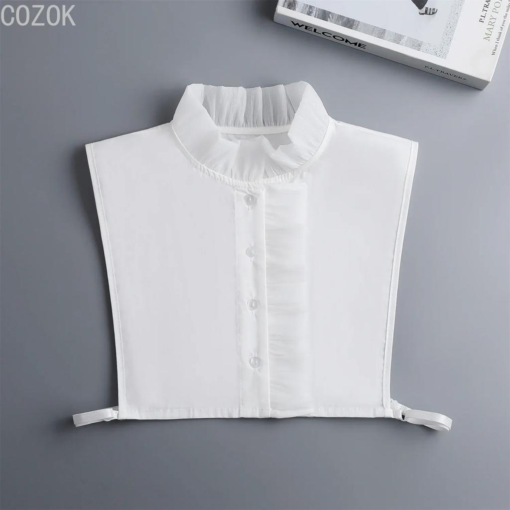 Girls Bowknots Lapel Shirt Detachable Collar Autumn Sweater Blouse Women Fake Collar Girls Removable Shirt Neck False Collar