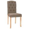 Dining Chairs 4 Pcs Taupe Fabric