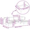 Living Room Set with Cushions and Storage 6 Pcs Light Grey Velvet