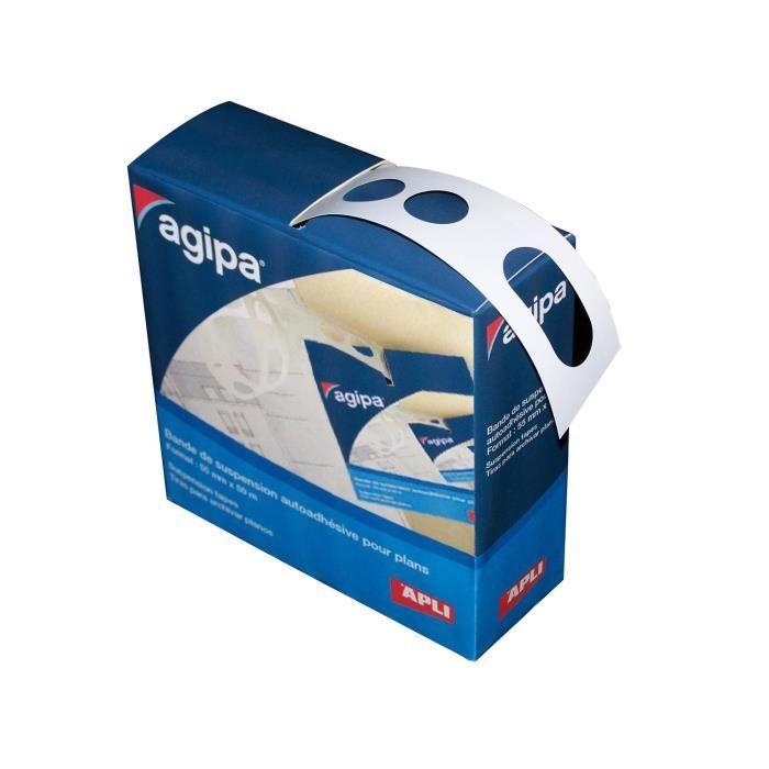 Bande De Suspension Pour Plan - AGIPA - 50 M X 55 Mm - Blanc