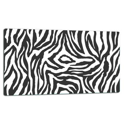 Glasplatte Schneidebrett 52x30 Zebra