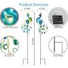 Viveta Garden Solar Lights Decorative, 2 Pack Metal Peacock Solar Lights Stake for Outdoor Garden Patio Yard Lawn Decorations