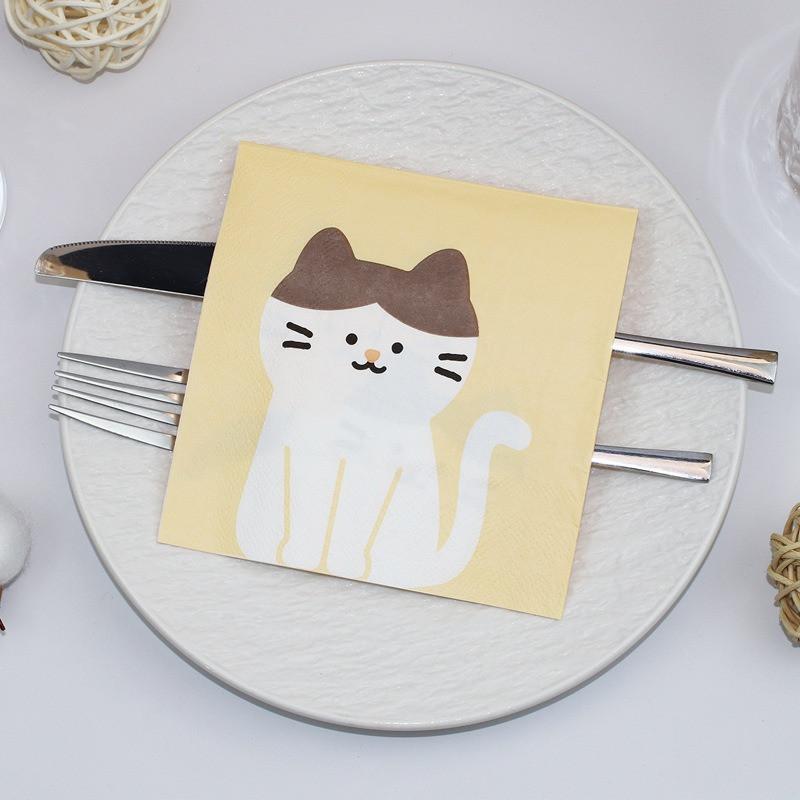 

20pcs/pack Cartoon Animal Printed Paper Disposable Napkins Cocktail Dinner Children Birthday Baby Shower Party Decoration 20pcs