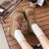 Rundkopf Britische Plattform Mode kleine Lederschuhe Damen Herbst neu Retro Höhe erhöhen kleine vielseitige einzelne Schuhe