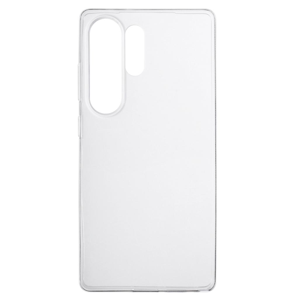 For Samsung Galaxy S24 Ultra Flexible TPU Clear Phone Case Anti-Scratch Cover (Big Rear Lens Hole)