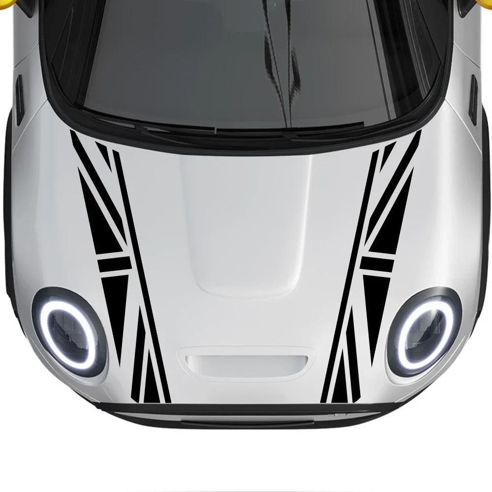 Car Bonnet Stripes Stickers Racing Vinyl Decals For MINI Cooper S R55 R56 F56 F55 F57 F60 R60 Countryman JCW Auto Accessories