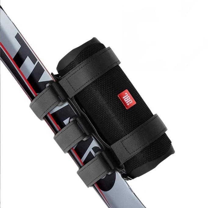

Bluetooth Bike Speaker with Fixing Strap and Kettle Holder: Electric Bike Audio Accessory Double Strap чорний