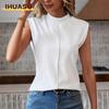 Women's Fashion Casual Sleeveless O Neck Blouses & Shirts