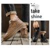 Men's Winter Fleece-Lined Martin Work Boots - Trendy, Versatile, Warm, Thickened Casual Short Boots