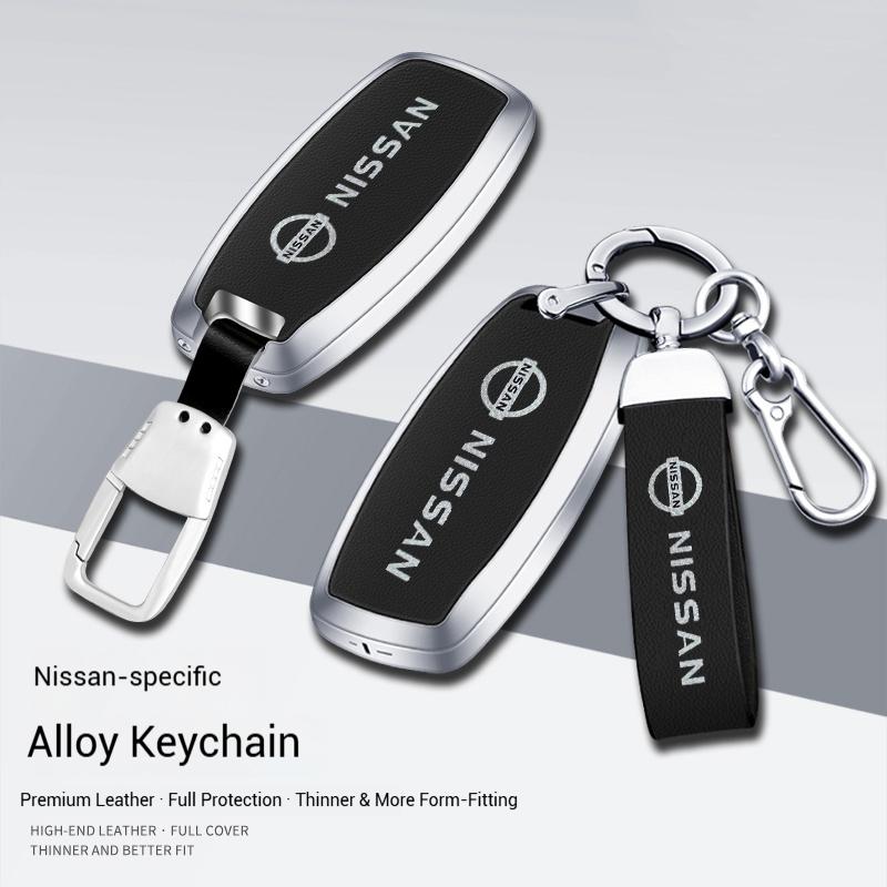 Car Zinc Alloy Key Case Key Bag Car Metal Key Shell For Nissan X-Trail Tiida Teana Juke Leaf Micra Almera Qashqai Sentra Serena