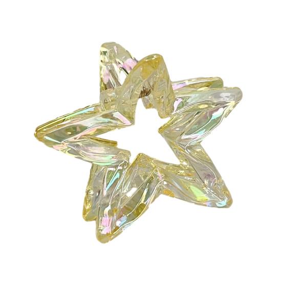 1/6Pcs Hairpin Strong Grip Metal Spring Hair Clips Hollow Star Design Secure Hold Hair Pins Lightweight Hair Accessories