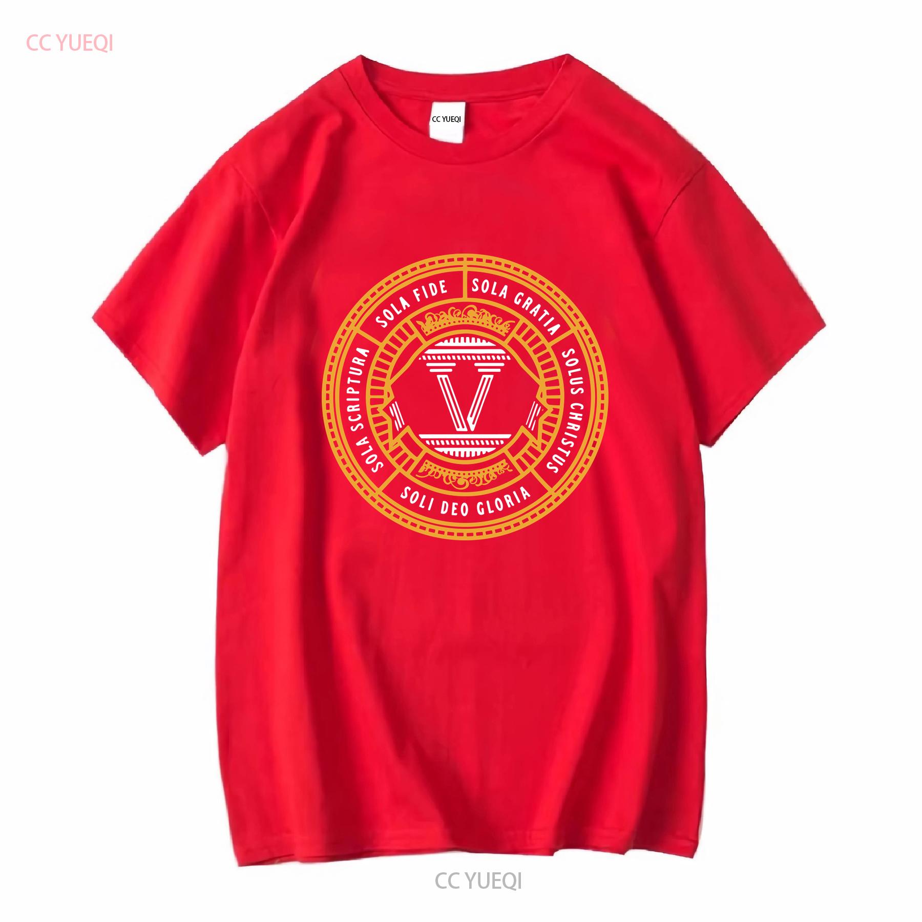 НОВЫЙ ОГРАНИЧЕННЫЙ Sola Scriptura Протестантская Христианская Реформация 5 Сола Футболка винтажная Стирка Повседневный Немного Универсальный мода S