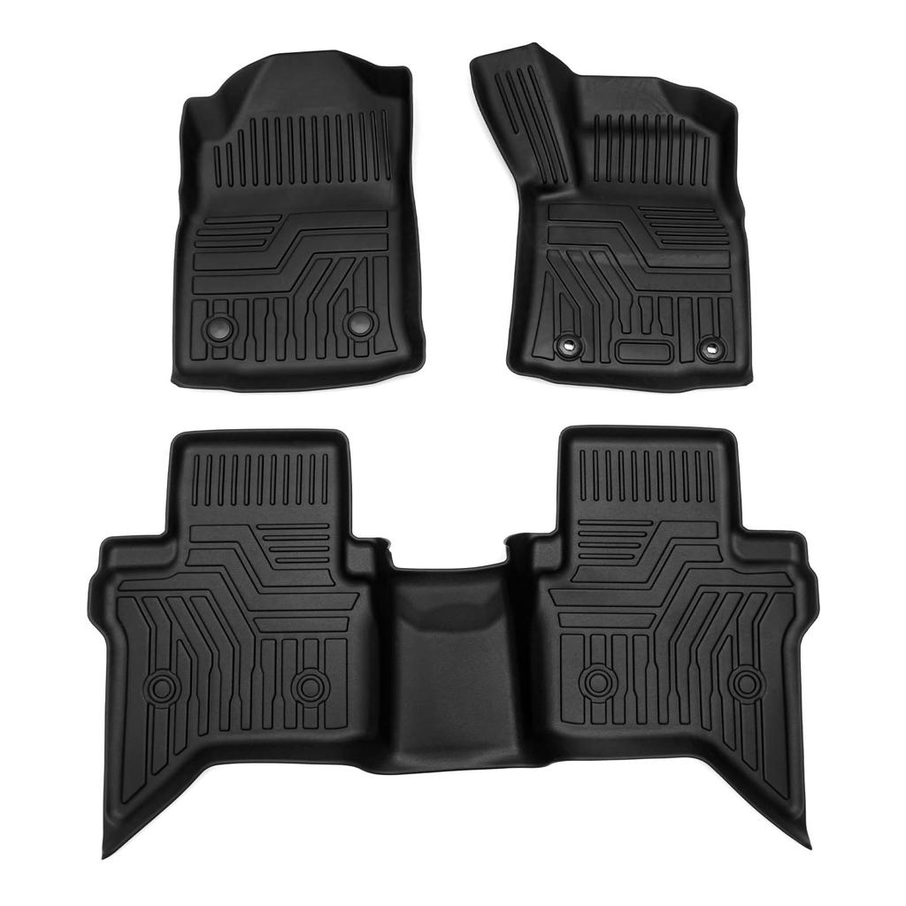 Cartist 3D Floor Mats for Hilux 3D Car For Automatic Cars HILUX GUN125 from September Drive TPE 3D Floor Stain Custom Designed for Easy Interior