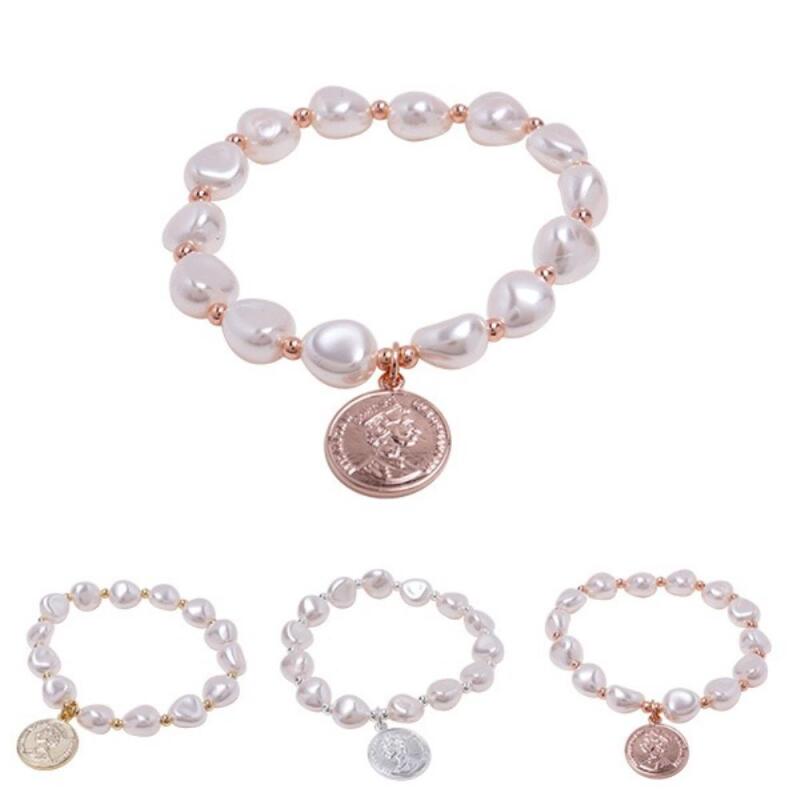 Drupo Muntenarmband 3 Soorten Dames Zilver Goud Hanger