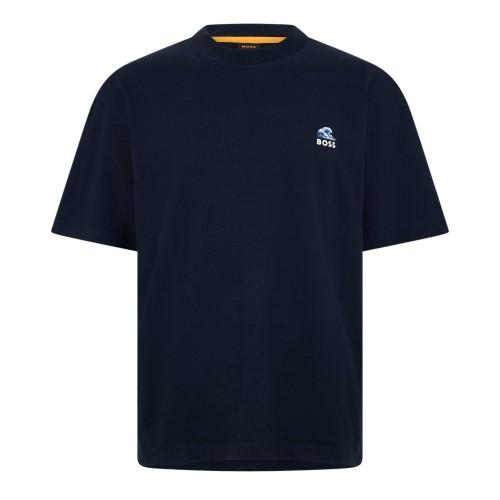 Boss Mens Embroidered Logo T-Shirt