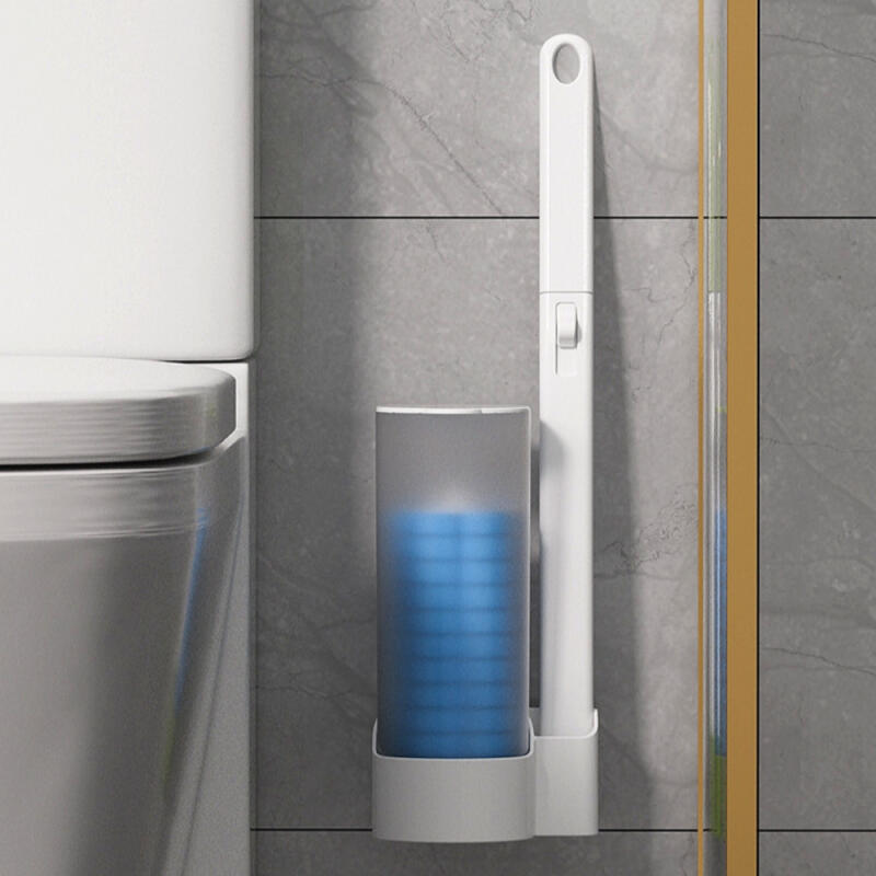 Disposable Toilet Cleaner Toilet Brush Storage Box + Handle + Refill 6P Main product + 6 lavender pieces