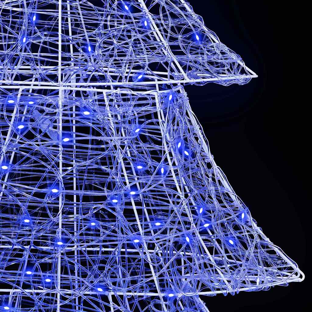 Christmas Tree with 240 Blue LEDs 180 cm Acrylic