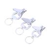 5Pcs Multifunctional Nail Clippers Set With Bottle Opener Keyring Metal Cutter Kit For Outdoor Manicure Travel Use