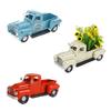 Vintage Metall LKW Ornament Weihnachtsbaum Blume Pickup Auto Modell Regal Akzent Weihnachtsgeschenk Heimdekoration