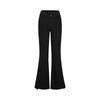 Jiu Zi An Na Kou Women's High-Waist Fleece-Lined Flared Denim Pants
