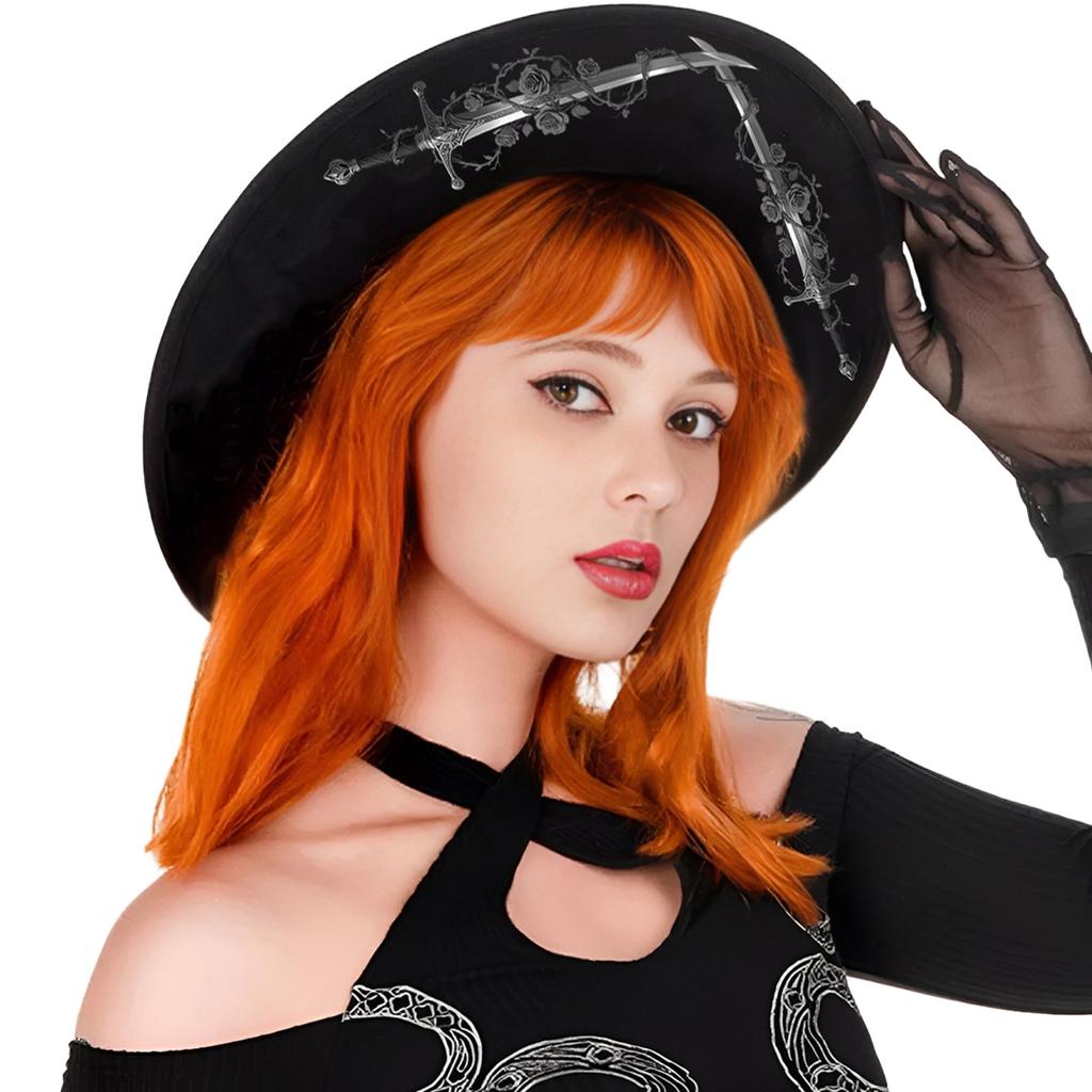 Classical Gothic Top Hat Suitable for Men Women and Children As Halloween Decoration or Stylish Fashion Statement