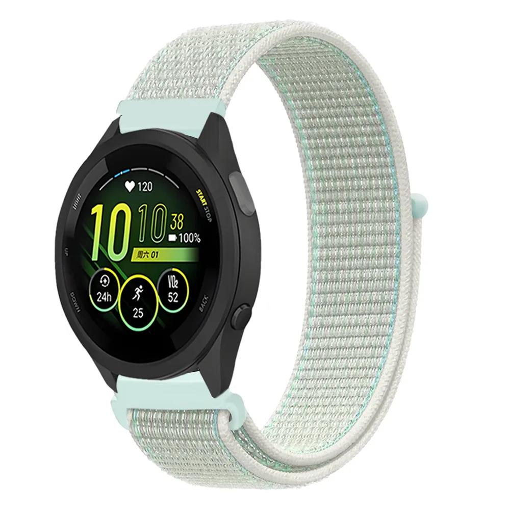 20mm 22mm Pletený nylonový smyčkový řemínek pro Garmin Forerunner 165 55 965 265 255 955 Venu 3 Náramek pro Garmin Active/Vivoactive 5