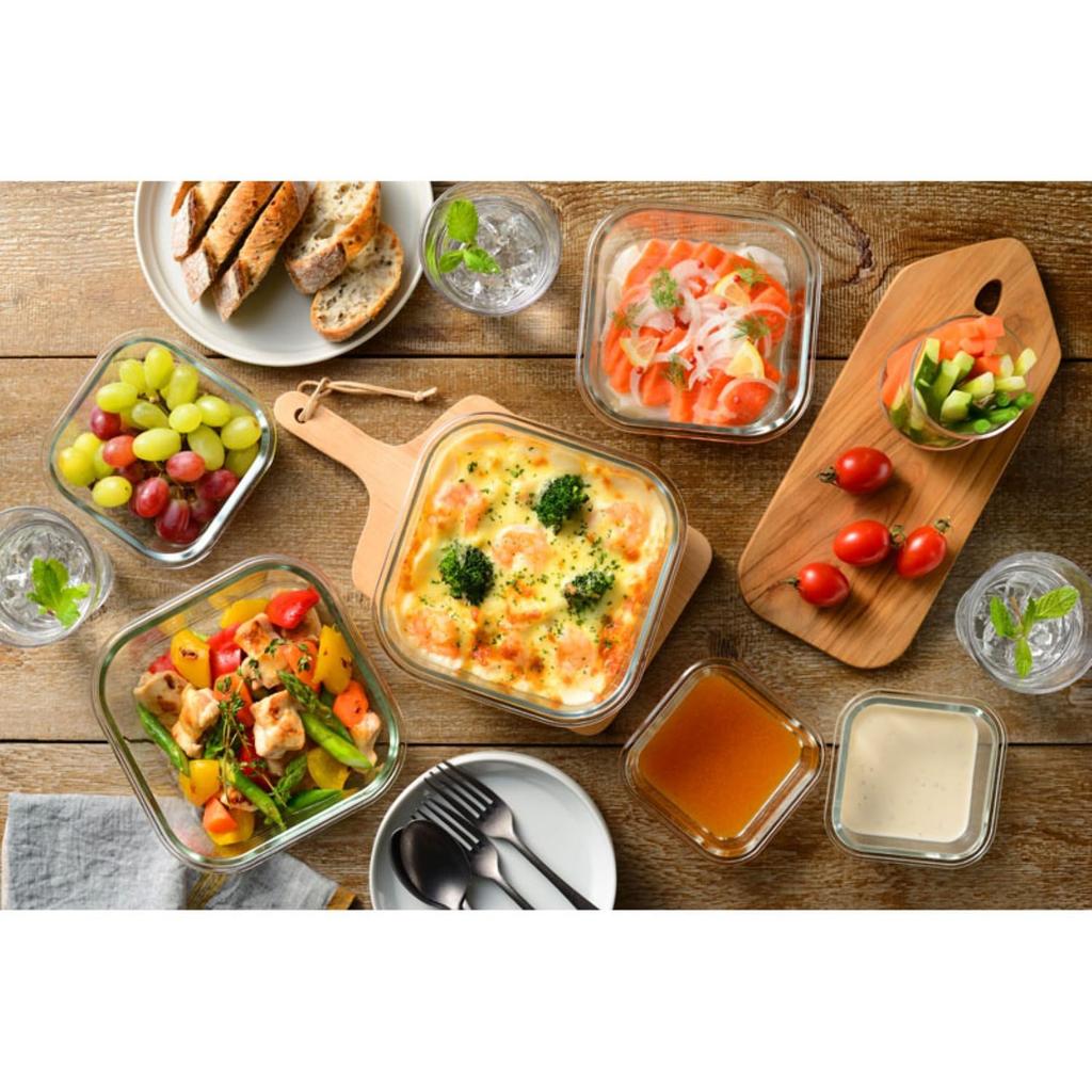 Wahei Freiz Heat-Resistant Glass Container 4-Piece Set A ME-7397