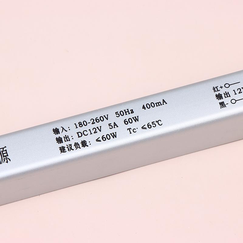 ספק כוח מיתוג דק DC12V מ-AC 220V, דרייבר LED, שנאי תאורה עבור פס לד 18W 24W 36W 48W 60W 72W