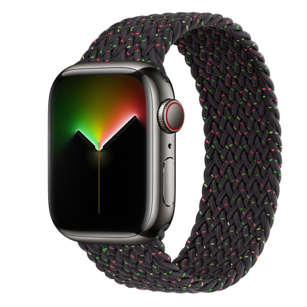 Strap For Apple Watch Band 44mm 40mm 45mm 41mm 49mm 38mm 42mm Elastic Braided Solo Loop Bracelet Iwatch Series 7 Se 3 6 8 Ultra