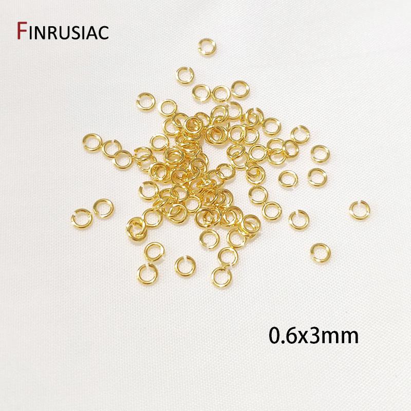 

50-100 Pcs/bag 18K Real Gold Plated Jump Rings Wholesale Split Ring Connectors For DIY Jewelry Making Accessories Supplies Sale
