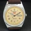 VINTAGE REFURBISHED SEIKO 5 AUTOMATIC JAPAN MENS ROMAN FIGURE WATCH a442631-1