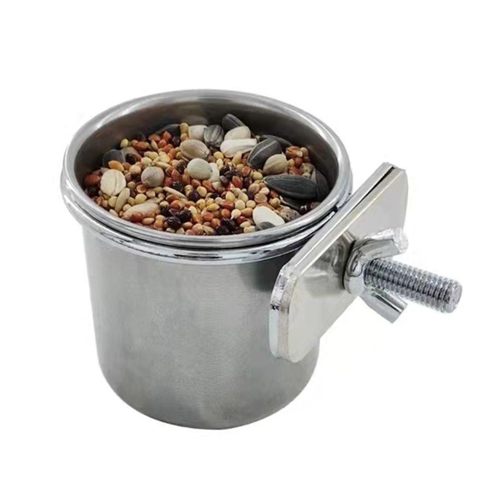Bird Supplies Cup Dish Anti-turnover Drinking Feeder Pet Birds Hanging Cage Feeding Food Bowl