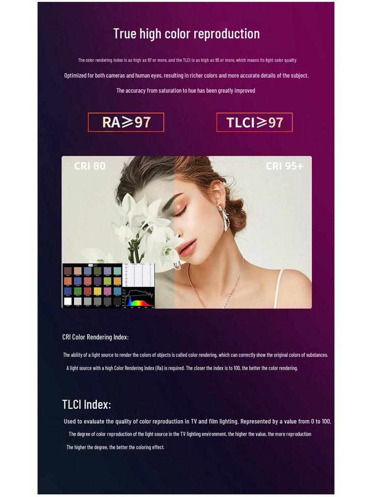 Yingbang 400W LED-Fülllicht für Live-Übertragungen und Beauty-Fotografie