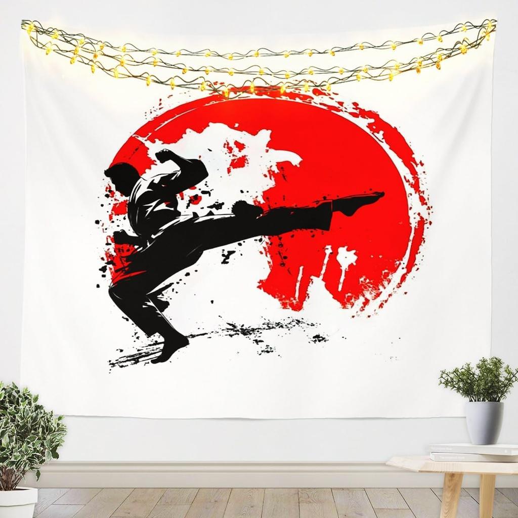 Japanese Girls Geisha Tapestry Large Kids Pink Cherry Blossoms Wall Hanging for Boys Teens Japanese Ukiyoe Wall Blanket Mount