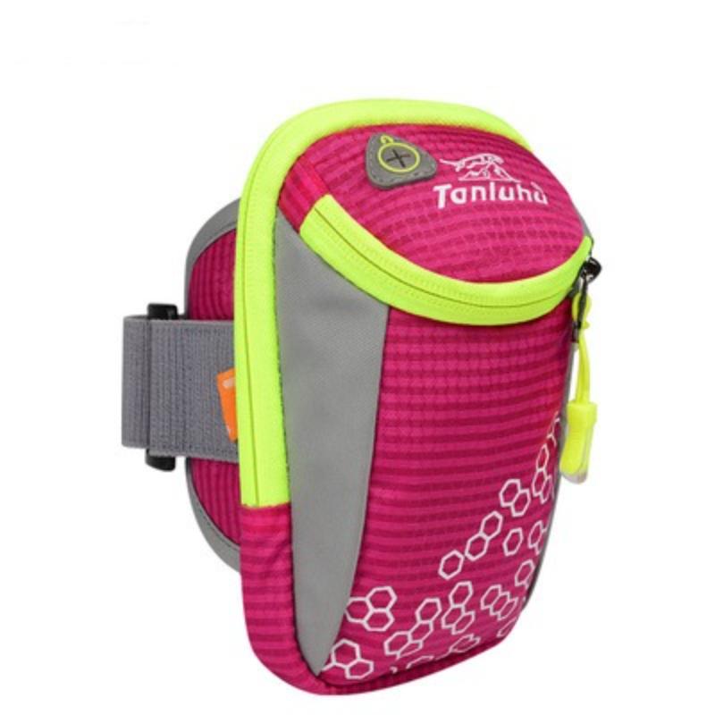 6in Outdoor Sport Running Arm Bag Wrist Pouch Exercise Jogging Gym Adjustable Waterproof Phone Arm Bag for Phone Keys