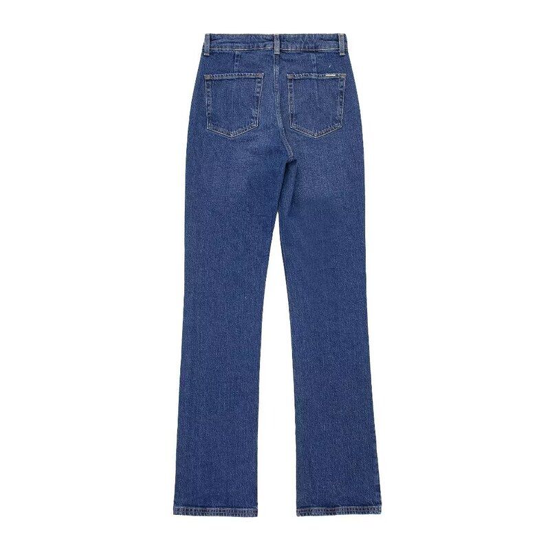 Fashion Style 2024 Summer New Arrival Women's Clothing Silm Easiest for Match High Waist Straight Speaker Denim 6164076