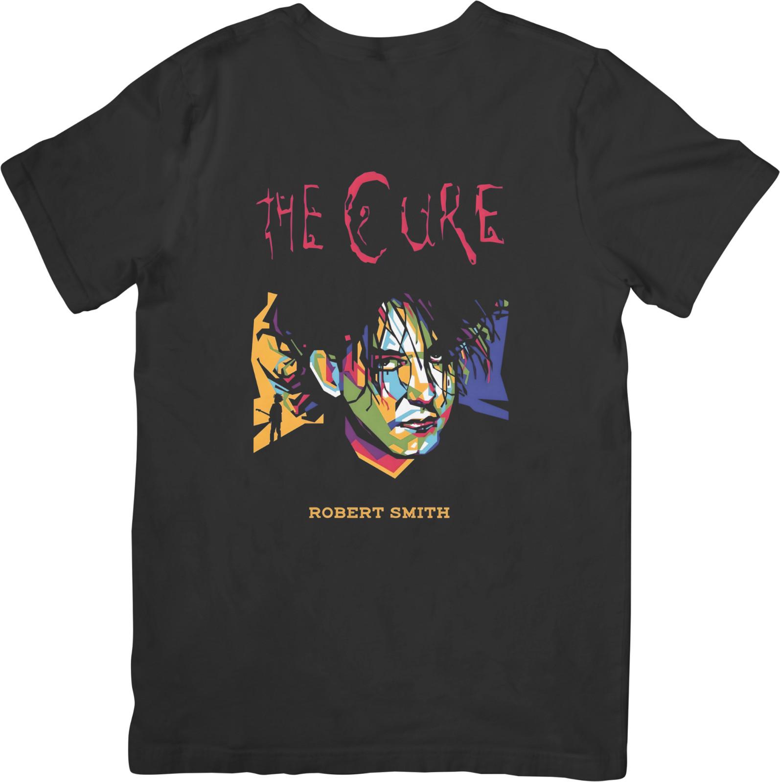 The Cure Music Unisex Fit for Men Women Quality Cotton T-Shirt Black L