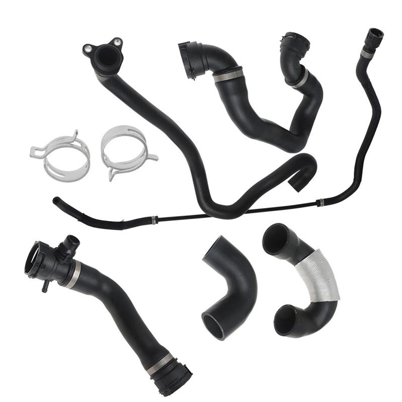 

NEW-6PCS Hoses Radiator Coolant Water Hose Pipe Kit For BMW 135I 335I 335Xi 2007-2010 Spare Parts 11537585023 17128570061 чорний