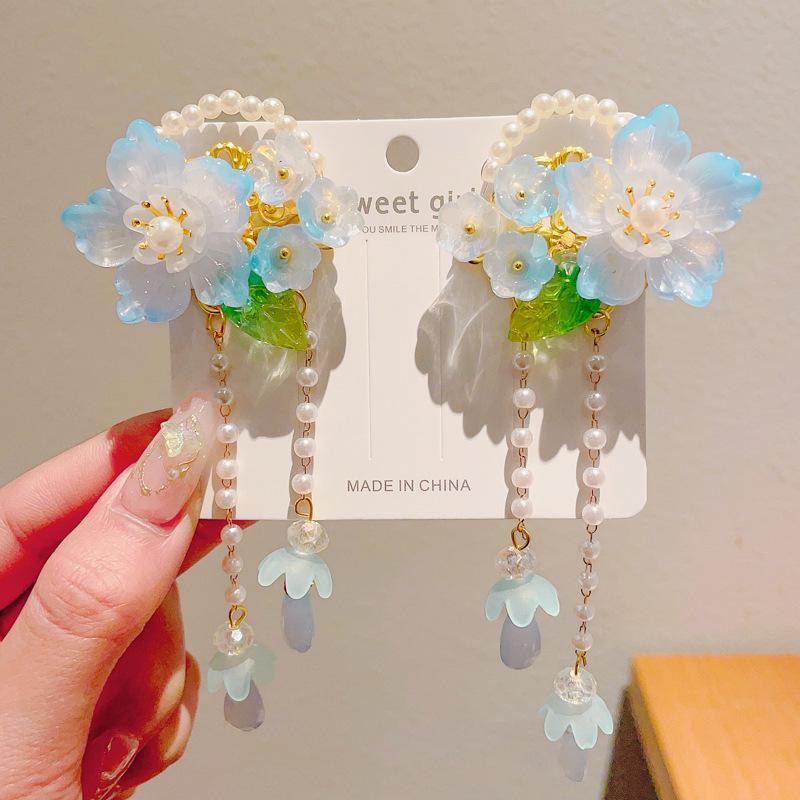 Ancient Style Hanfu Hair Accessories: Super Fairy Princess Tassel Hairpins for Girls & Women